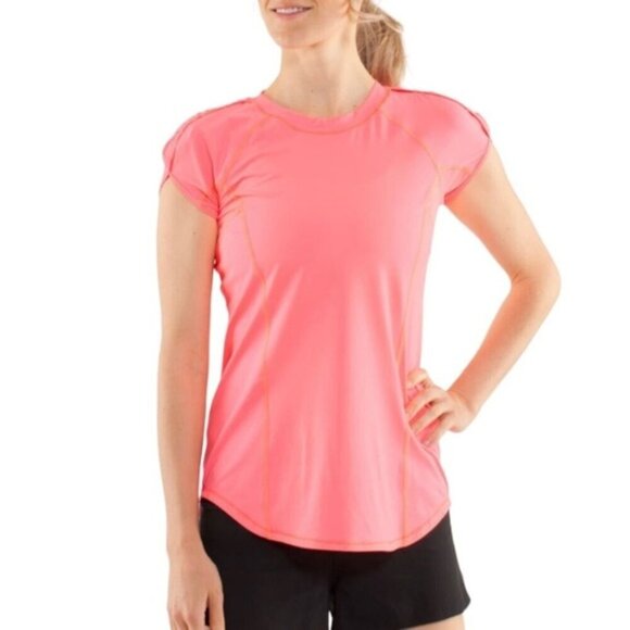 Lululemon Run: Sun Sprinter Short SleeveFlash Light size 10 - Picture 2 of 8